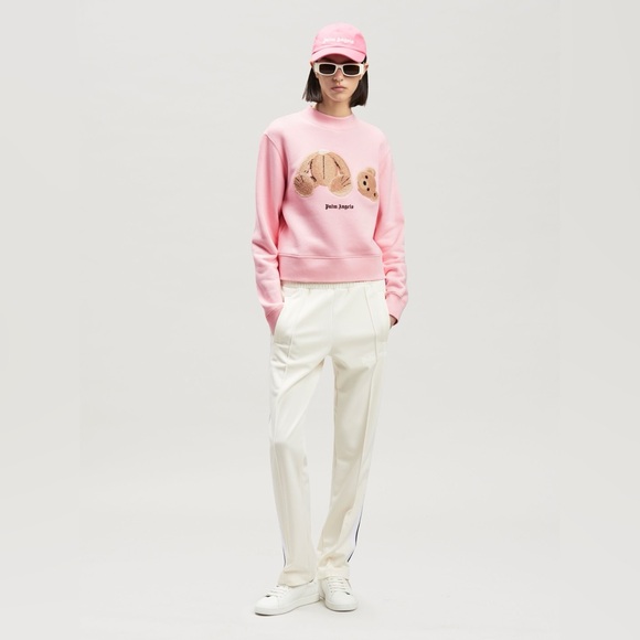 NWOT PALM ANGELS SWEATSHIRT size M in Cherry pink - Picture 5 of 16